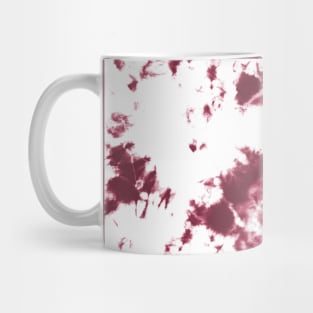 Red wine and white marble - Tie-Dye Shibori Texture Mug